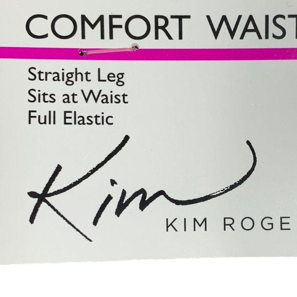 Kim Rogers 8P Pants Petite Straight Brown Black Ho - Picture 4 of 7